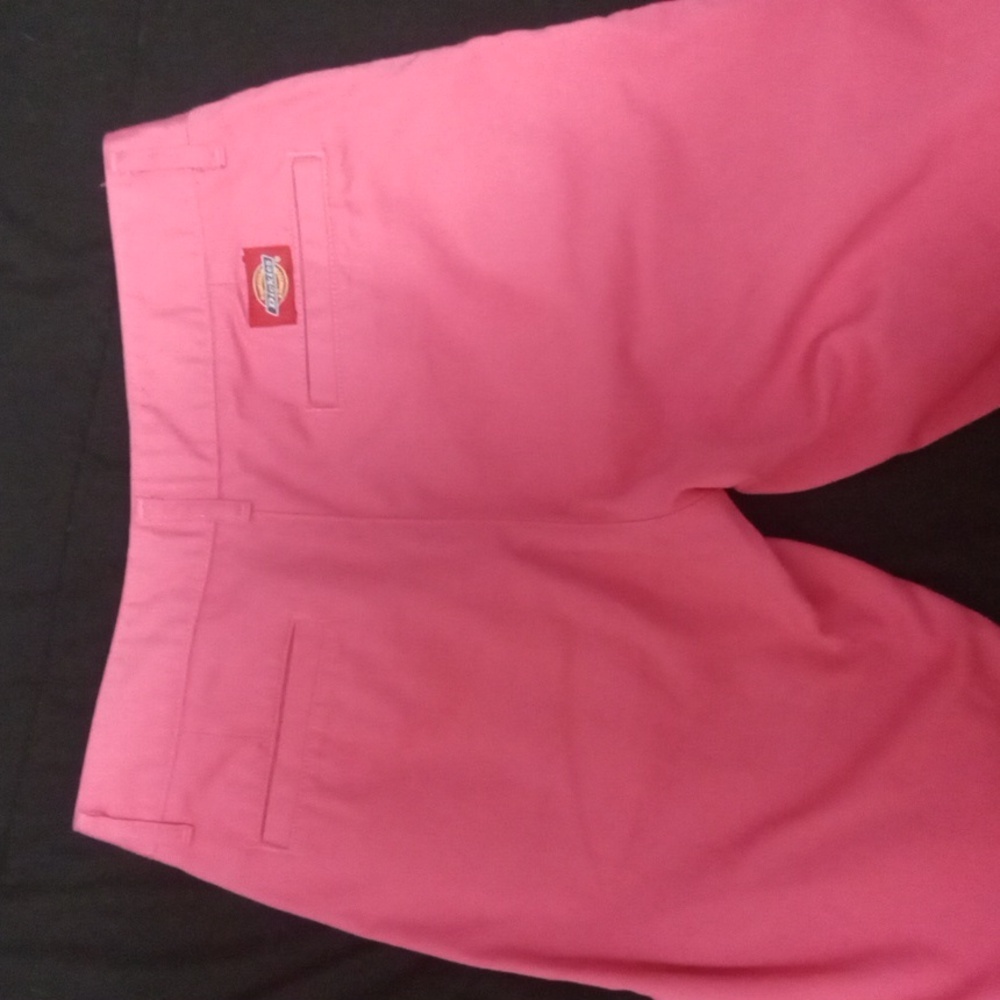 Size 7 Dickies Pink Straight Leg Trouser - Picture 7 of 7